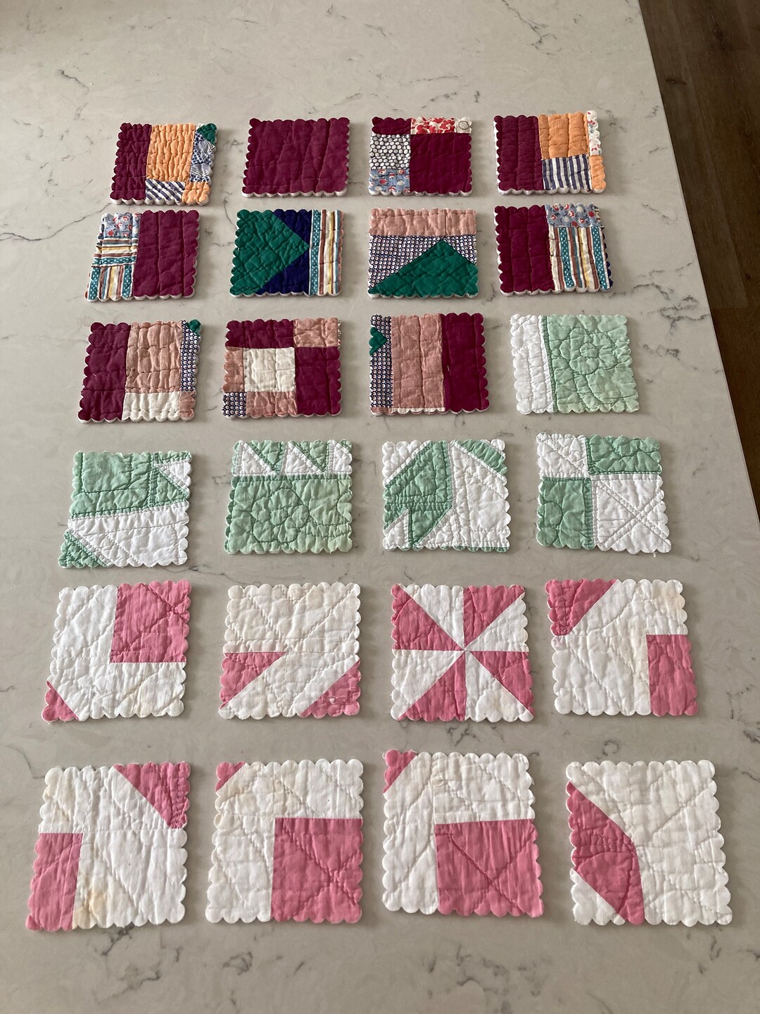 Vintage Quilt Squares Etsy