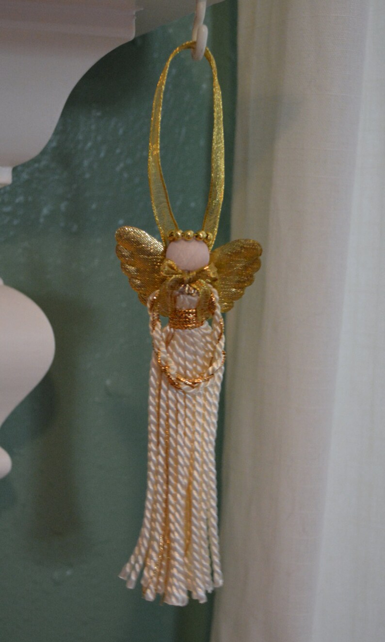 Angel Tassel Christmas Tree Ornament Etsy