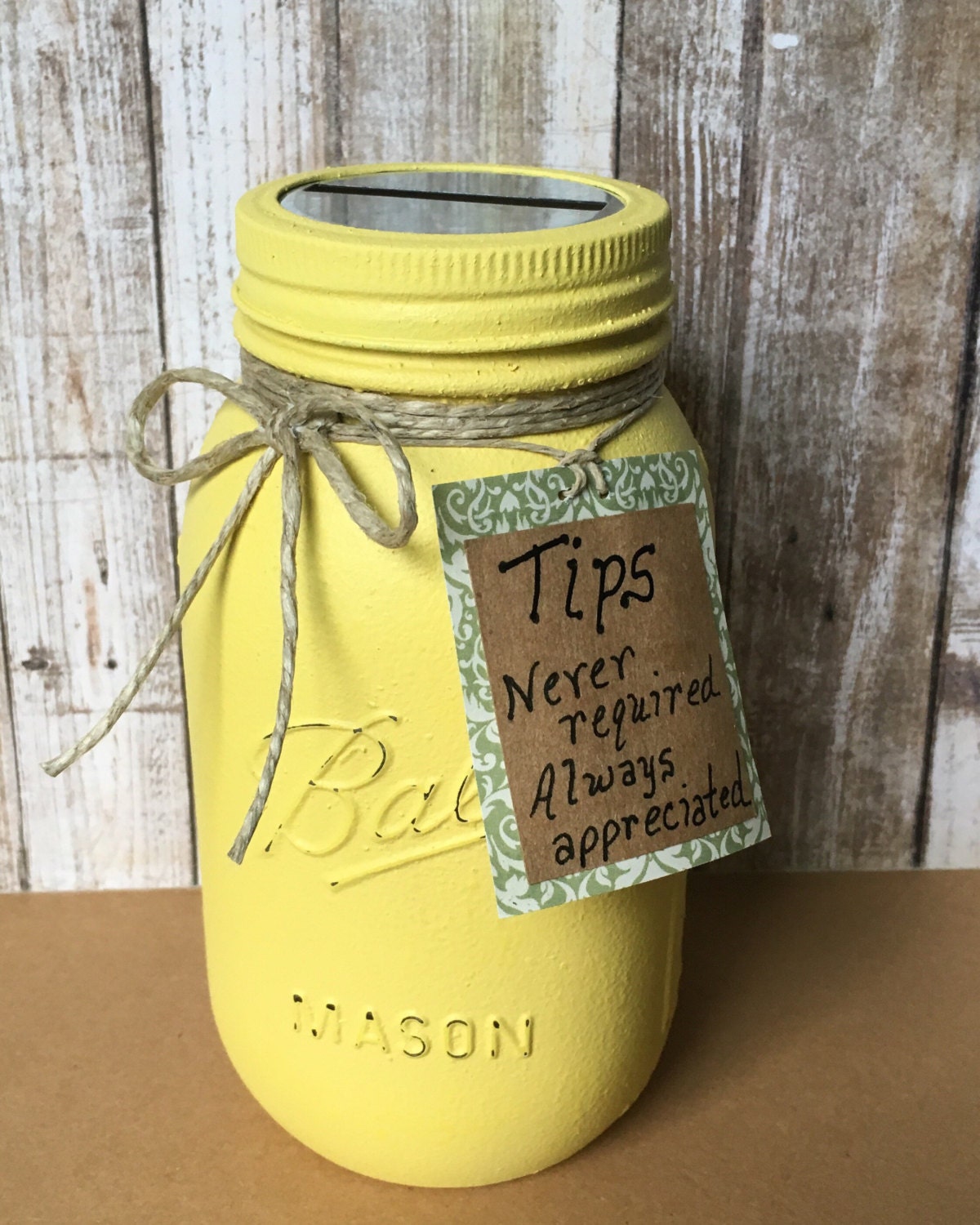 Coin Jar Tip Jar Spa Tip Jar Bakery Tip Jar Ice Cream Shop Etsy