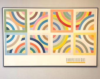 Oversized Frank Stella Tahkt-I-Sulayman Variation II Exhibition Poster from The Minneapolis Institute of Arts (Mia)