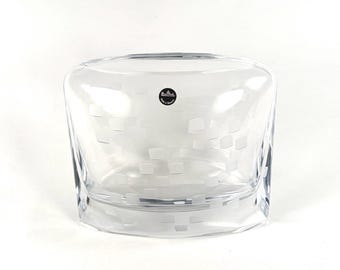 Postmodern Crystal Pillow Vase by Rosenthal