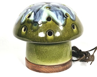 Mid Century Modern Ceramic Mushroom Table Lamp