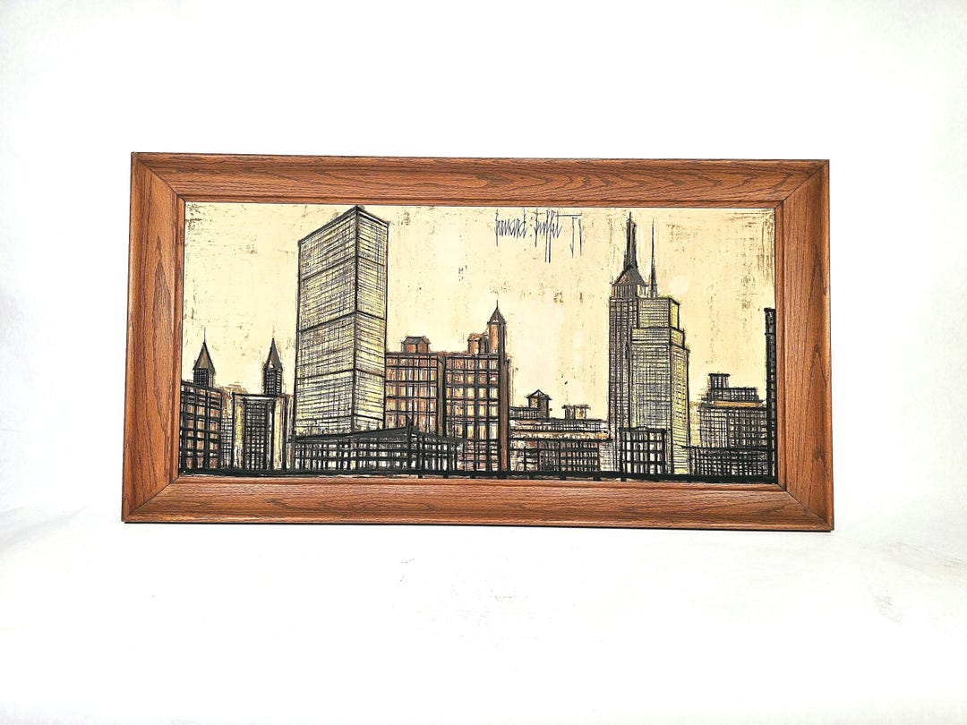 Bernard Buffet リトグラフ 風景画 139/250 再入荷！】 Bernard Buffet 139/250 風景画 リトグラフ 絵画 - 絵画