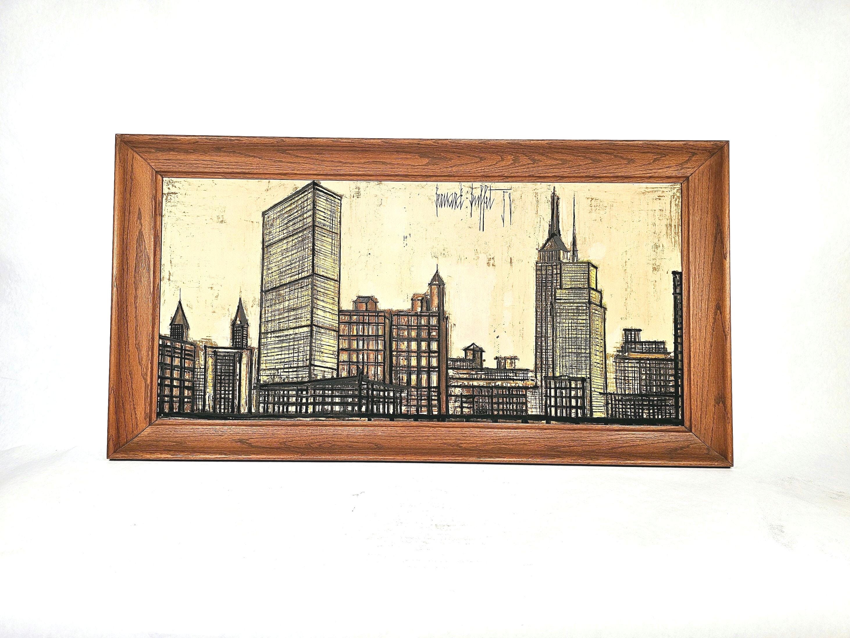 Bernard Buffet リトグラフ 風景画 139/250 再入荷！】 Bernard Buffet 139/250 風景画 リトグラフ 絵画 - 絵画