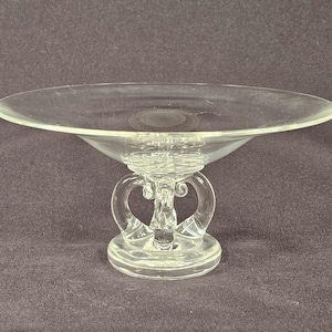 Vintage Steuben Footed Crystal Bowl