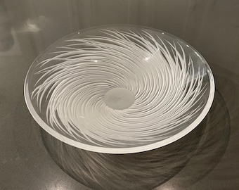 Salviati Murano “Piume” Glass Bowl by Marc Coulon