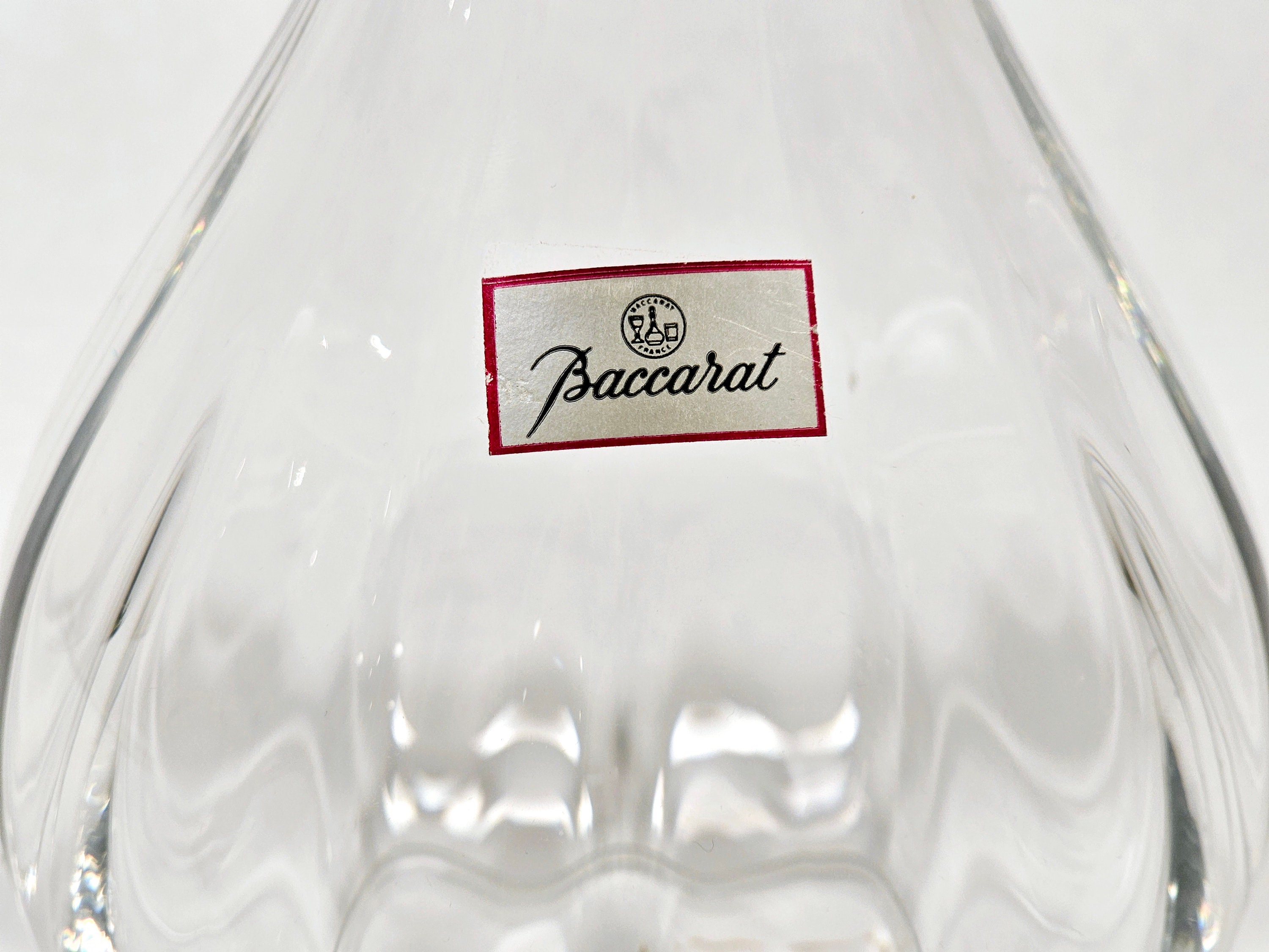 Vintage Modern montaigne Optic Baccarat Crystal Wine Decanter Etsy
