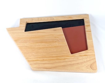 Mid Century Wood and Laminate Charcuterie Board by Georges Briard