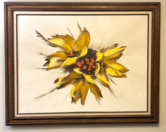 Mid Century Oil Painting by Ivar Bruun