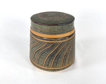 Danish Studio Pottery Lidded Jar by Nils Kahler