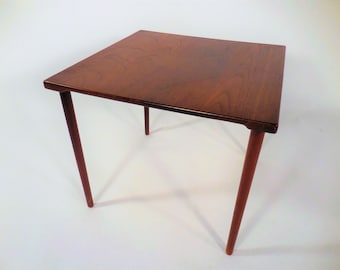 Danish Modern Solid Teak Side Table by Peter Hvidt and Orla Molgaard Nielsen