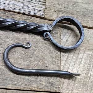 Deluxe  Forged Fire Poker Twist Handle