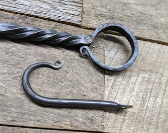 Deluxe  Forged Fire Poker Twist Handle