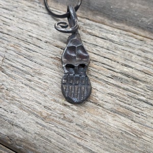 Forged Skull Pendant