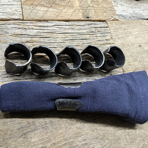 Forged Napkin Rings Set of 4