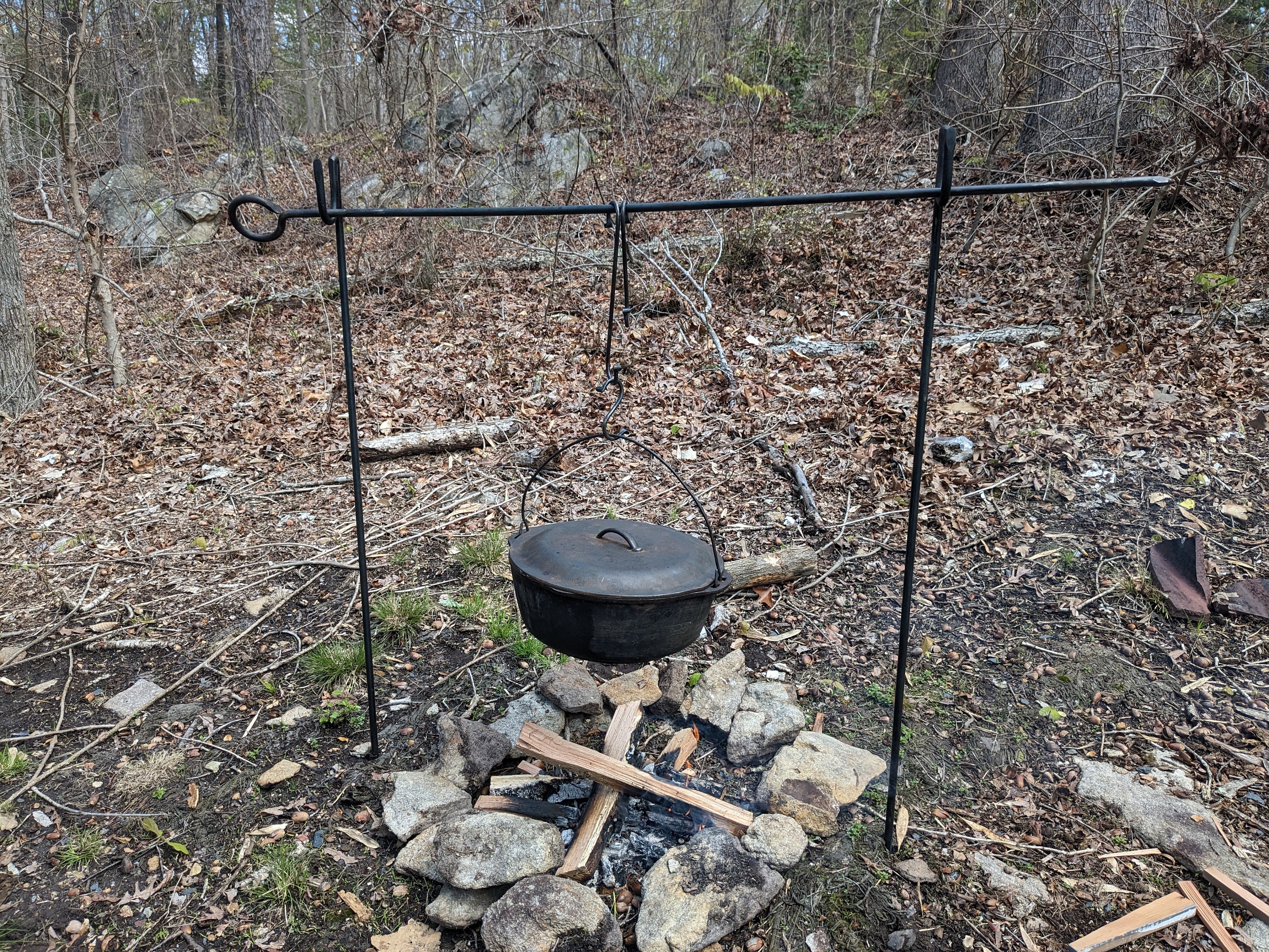 CAMPING TRIVET dutch oven cooking grate by BlacksmithCreations, $59.00