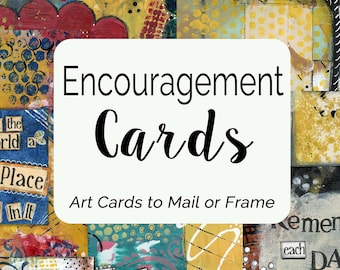 Encouragement Mixed Media Cards to Mail or Frame, Inspirational Card, Celebration Quote, Awesome Friend, Butterfly Card, Card for Friends