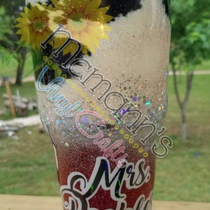 Glitter Cow print tumbler