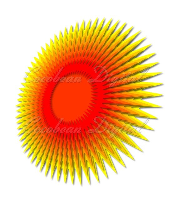Download Exploding Sun 3d Layered Nested Svgdxf Digital Cutting Etsy