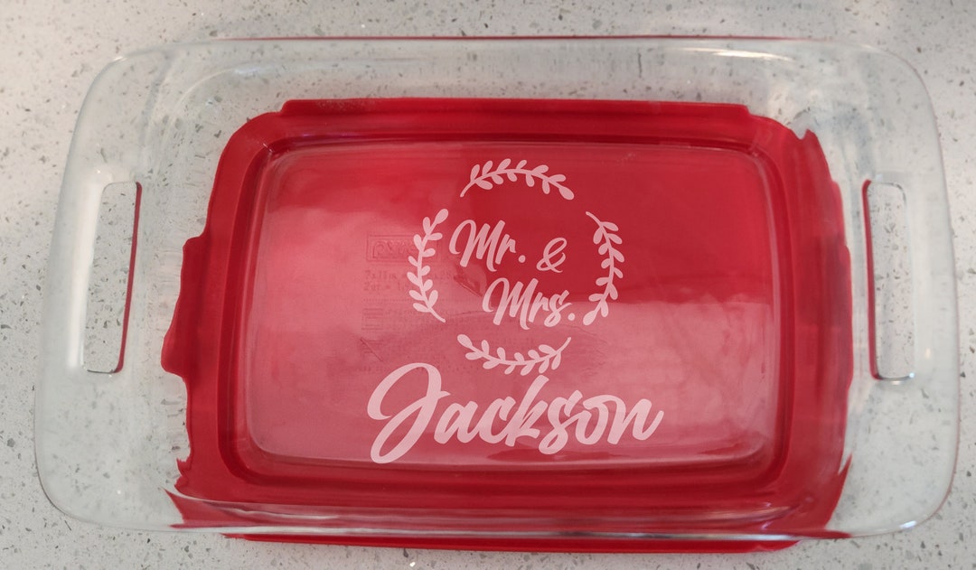 Custom Laser Engraved Pyrex Glass Bakeware Dish 9x13 - Personalized ...