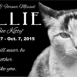 Personalized Pet Memorial Stone: Custom Engraved Grave Marker for Dogs, Cats & Beloved Animals