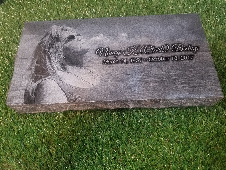 black granite grave markers