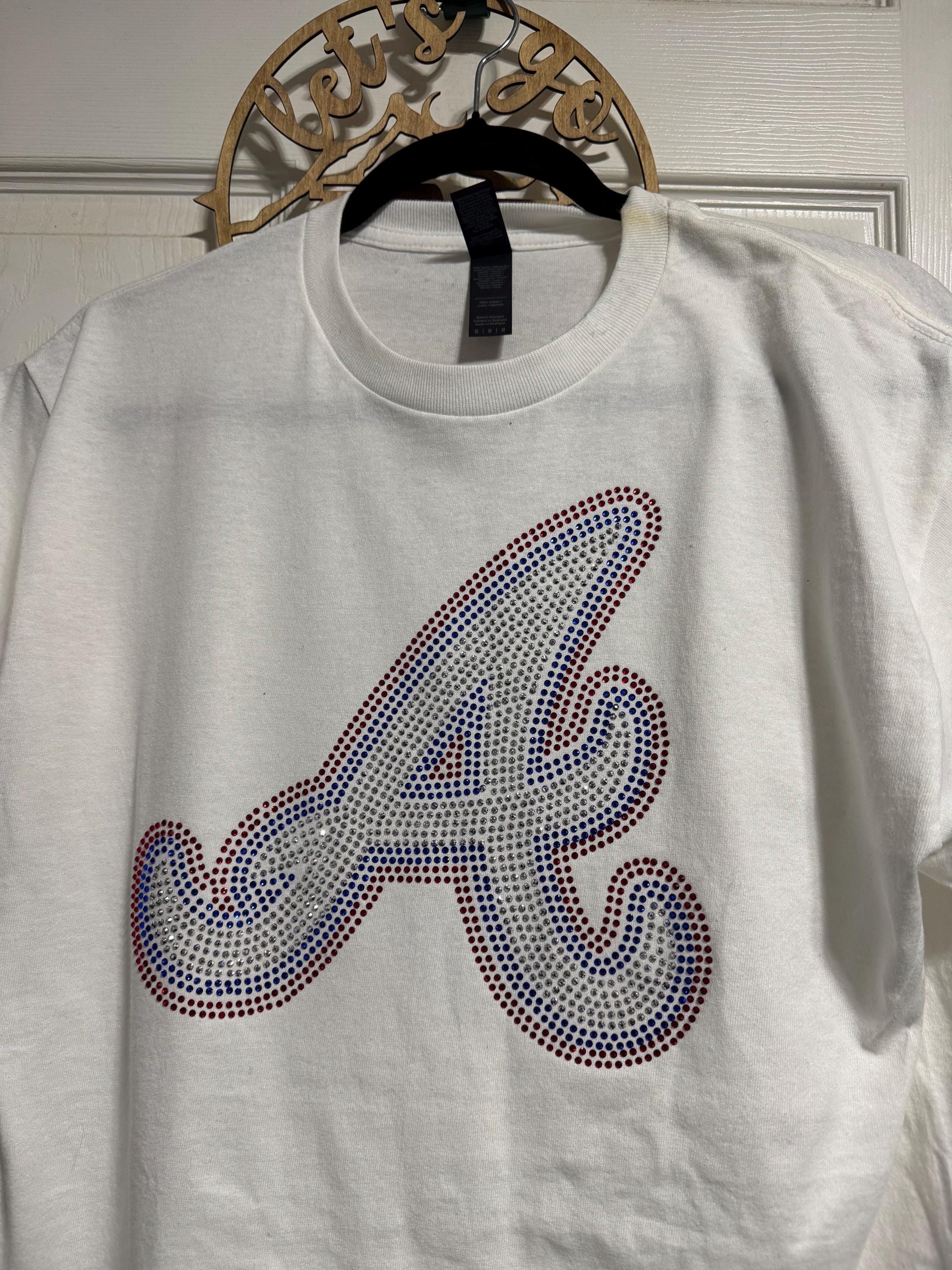 Rhinestones Atlanta Braves T-shirt - Etsy