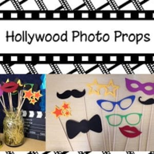Hollywood Photo Booth Props