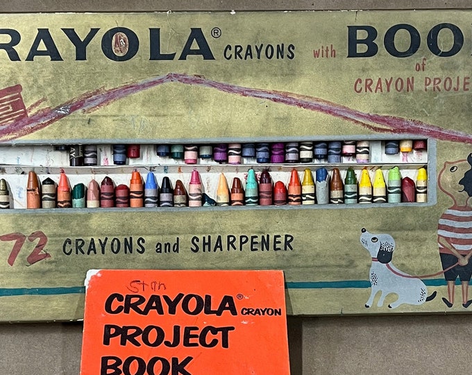 Vintage Crayola Crayons 1950s/set of 72/retired Crayon Colors