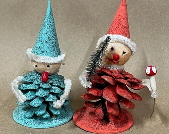 Pine Cone Elves - Etsy