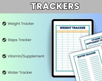2026 Health and Fitness Planner, Wellness Tracker (PDF)