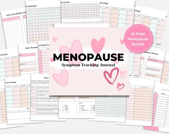 Menopause Symptoms Tracker with Sleep Tracker, Mood Tracker, Menopause Journal, and Daily Symptom Planner
