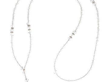 Teacher Gift Beaded Lanyard, ID Badge Holder, Birthstone Crystal Badge Necklace, Nurse Lanyard, Staff Jewelry