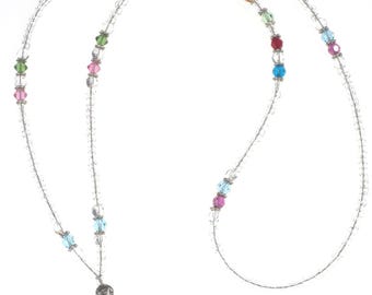 Lanyard ID Badge Lanyard, Swarovski Kristall Geschenk für Lehrer