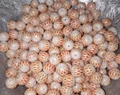 Lot of 10 Czech Specialty Glass Beads 8mm Many different varieties to choose from White Prism Frost Opalescent Black Peach