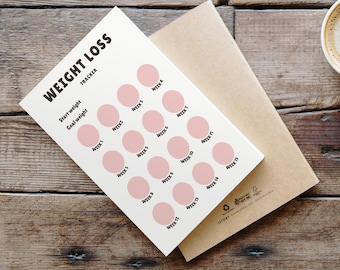 Weight Loss Tracker, Weight Loss Journal, Weight Loss Tracker Printable, Printable PDF, Weekly Weight Loss Chart