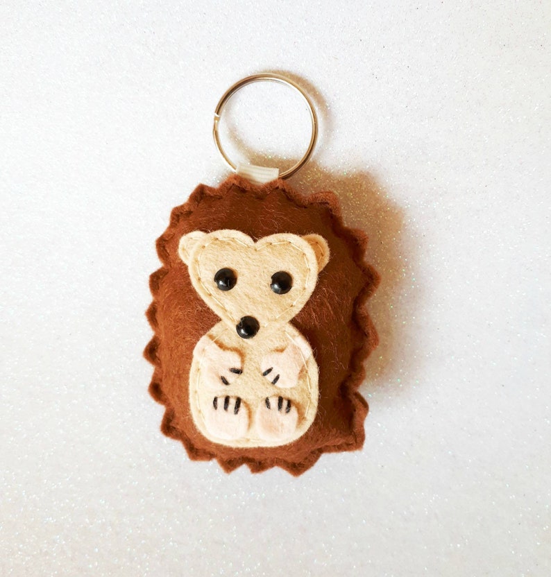 hedgehog keychain