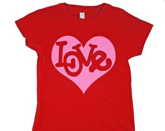 XOXO Inside Pink Glitter Heart Valentines Shirt for Girls - Etsy