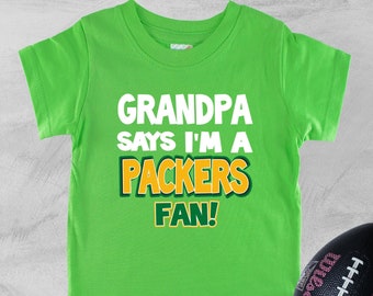 Grandpa Says I'm a Packers Fan Kids' T-Shirt