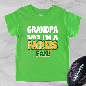Grandpa Says I'm a Packers Fan Kids' T-Shirt