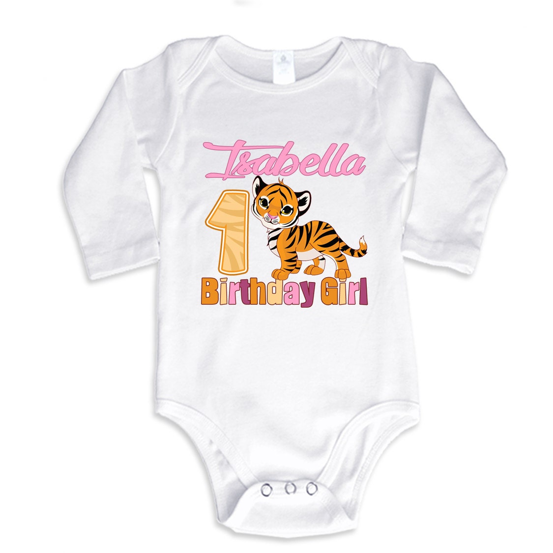 Personalized Birthday Girl T-shirt Tiger Girl - Etsy