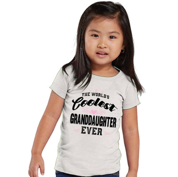 The World's Coolest Granddaughter Ever Shirt for Girls - Etsy