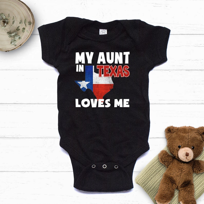 My aunt in TEXAS loves me kids shirt, My aunt loves me, Someone in Texas loves me, Texas kid, Texas Shirt, Texas Baby shirt image 2