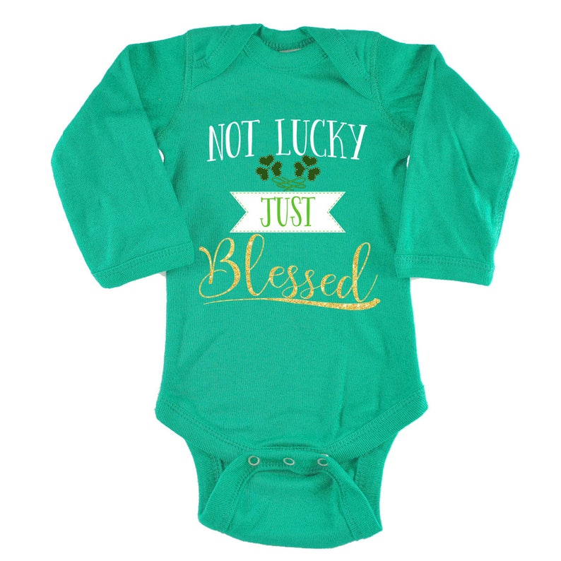 60+ Not Lucky Just Blessed Embroidery