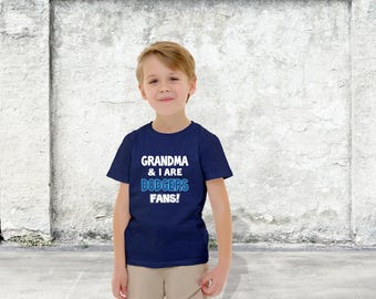 Io e la nonna siamo tifose dei Dodgers! Maglietta per bambini