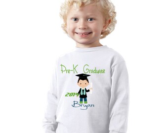 Personalized Pre-K Graduate boy Pre-Kindergarten graduation boy Shirt