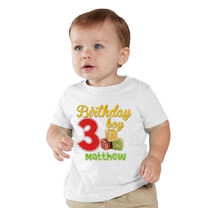 ABC Blocks Personalized Birthday T-Shirt