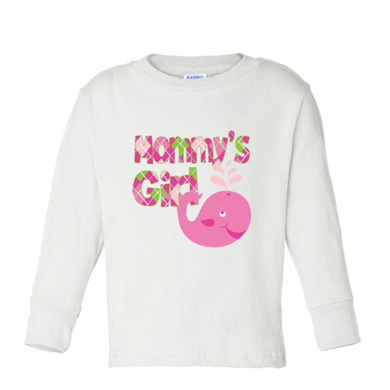 Mommy's Girl With Pinky the Whale Shirt for Girls or Baby | Etsy