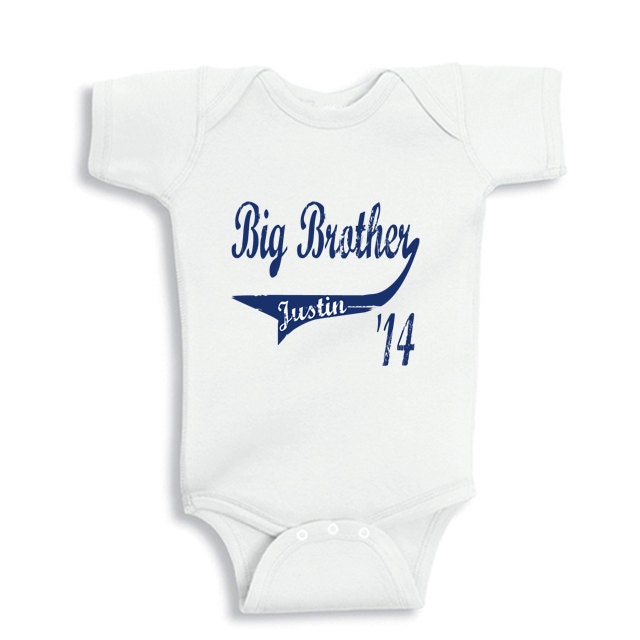 Personalized Big Brother Baseball Theme Boys Shirt or Baby - Etsy