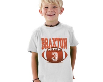 Football birthday boy personalized birthday shirt for boys